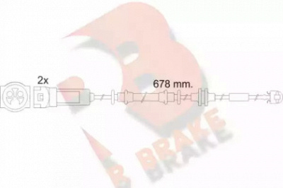 R BRAKE 610452rb -  Сигнализатор, износ тормозных колодок